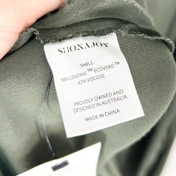 NWT Shona Joy La Lune Cross Draped Satin Maxi Dress in Forest - Picture 7 of 8